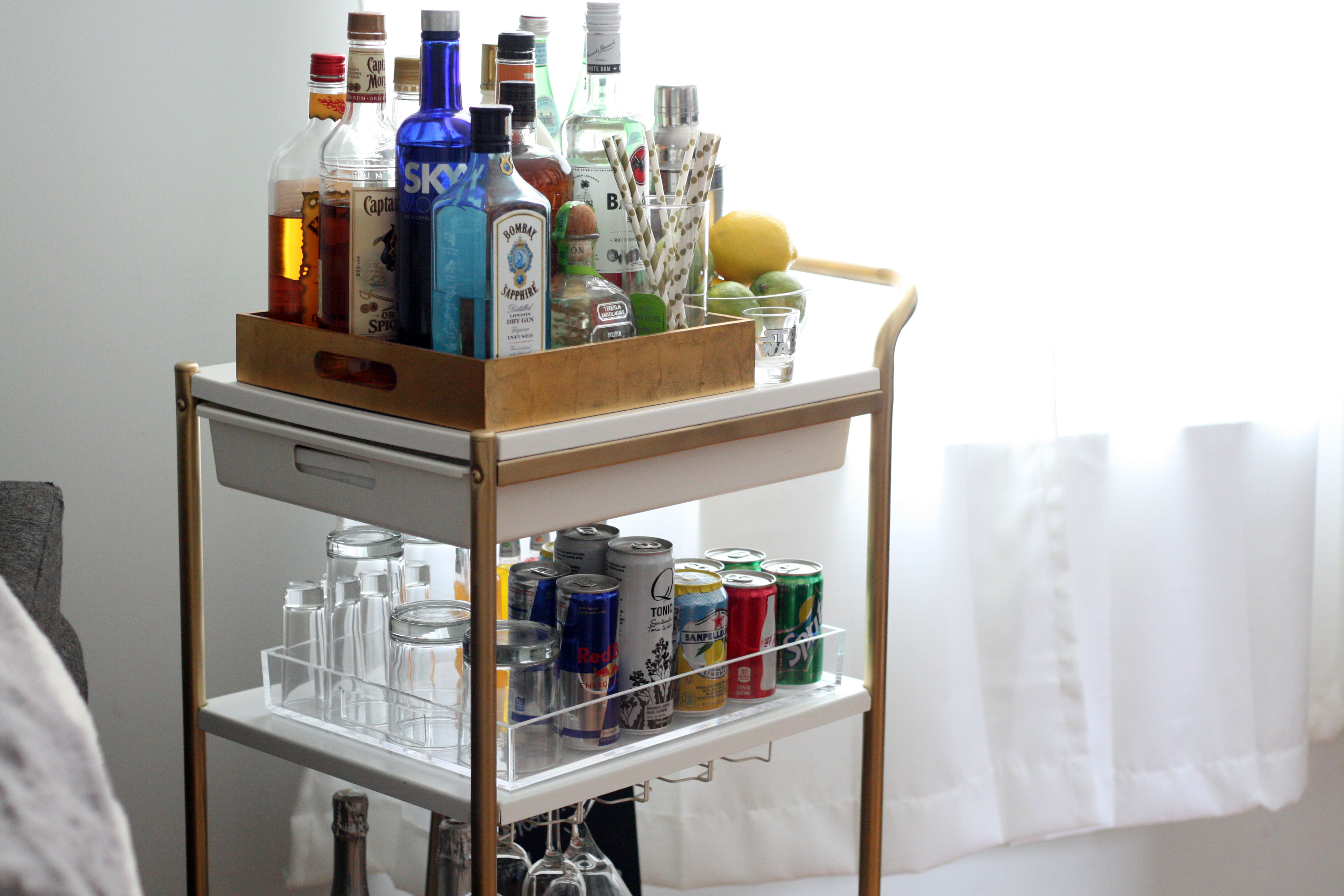 Ikea Hack: DIY Mini Bar Cart