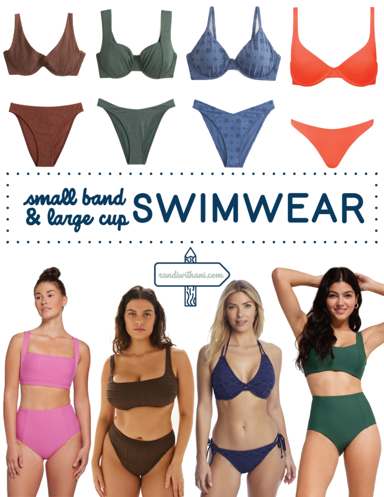 Small band and large cup swimwear picks for summer Randi with an i